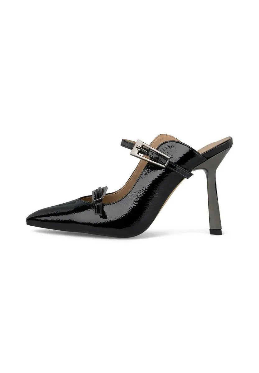 Pantolette hoch - black
