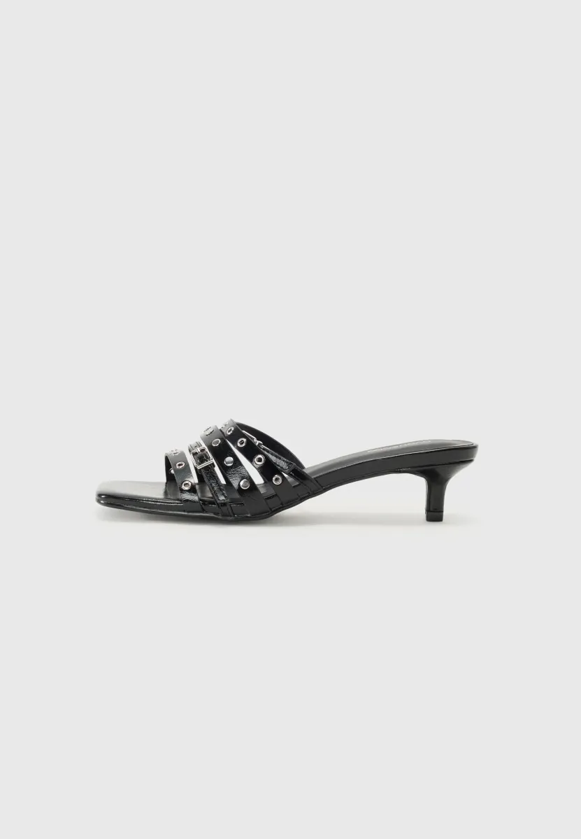 Pantolette hoch - black