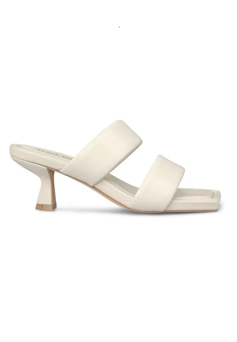 Pantolette hoch - blanco