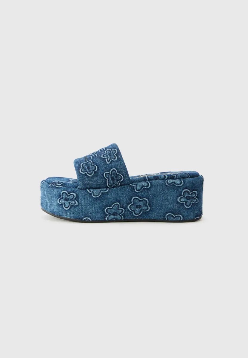 Pantolette hoch - blue