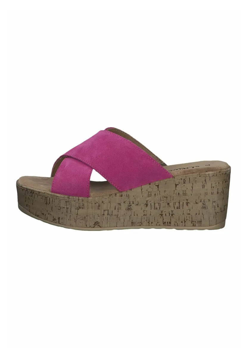 Pantolette hoch - pink