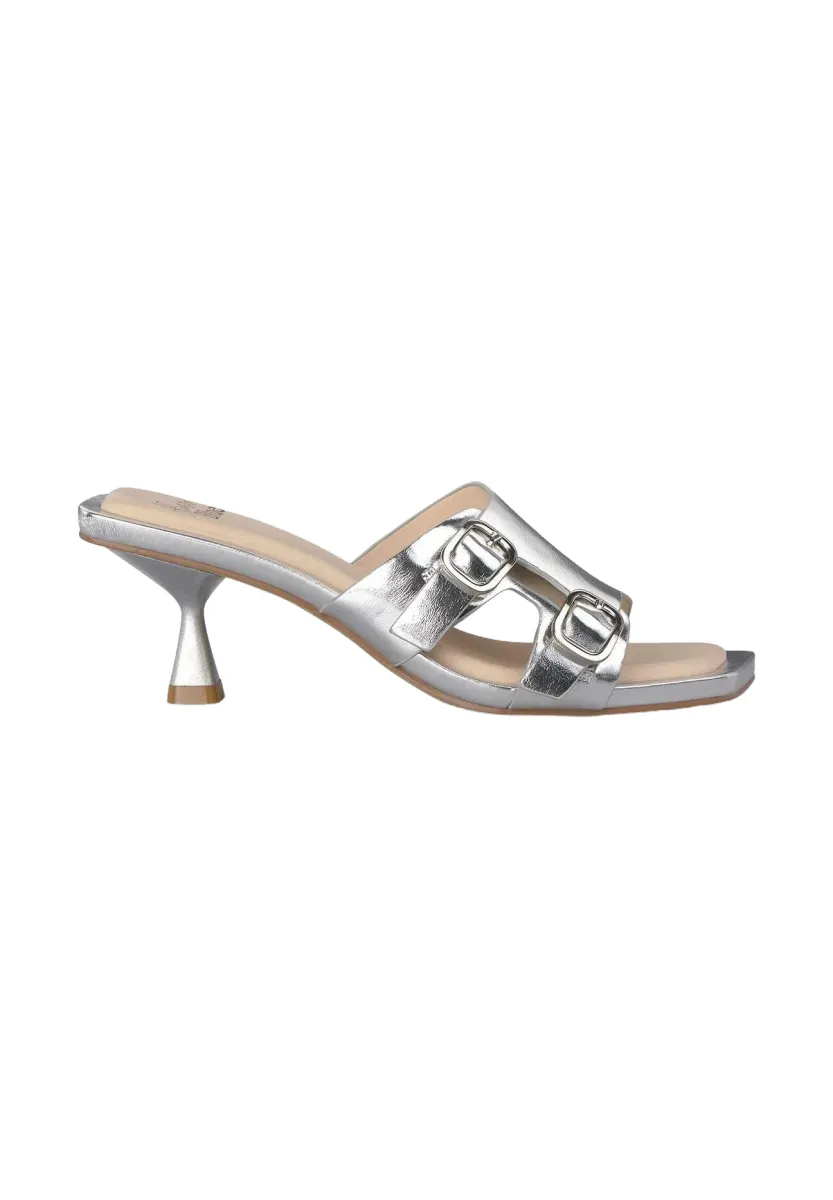 Pantolette hoch - plateado