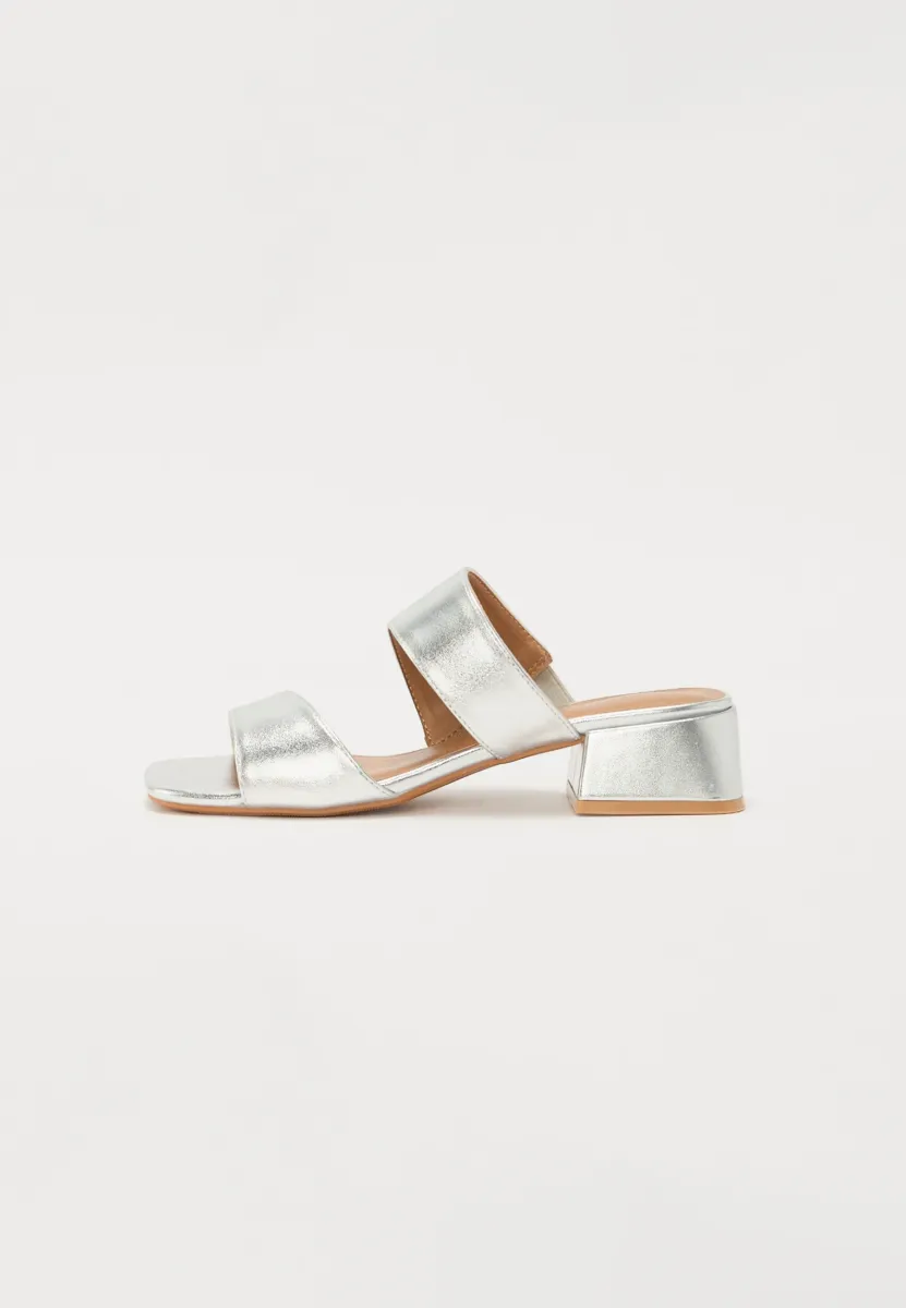 Pantolette hoch - silver coloured