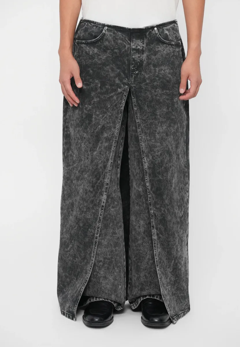 PANTS - Baggy Jeans - black