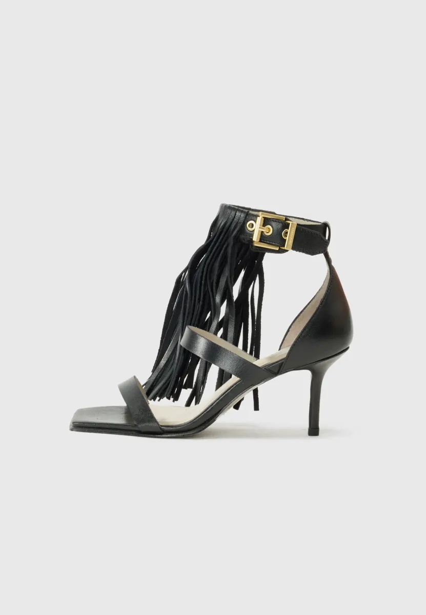 PAOLA - Riemensandalette - black