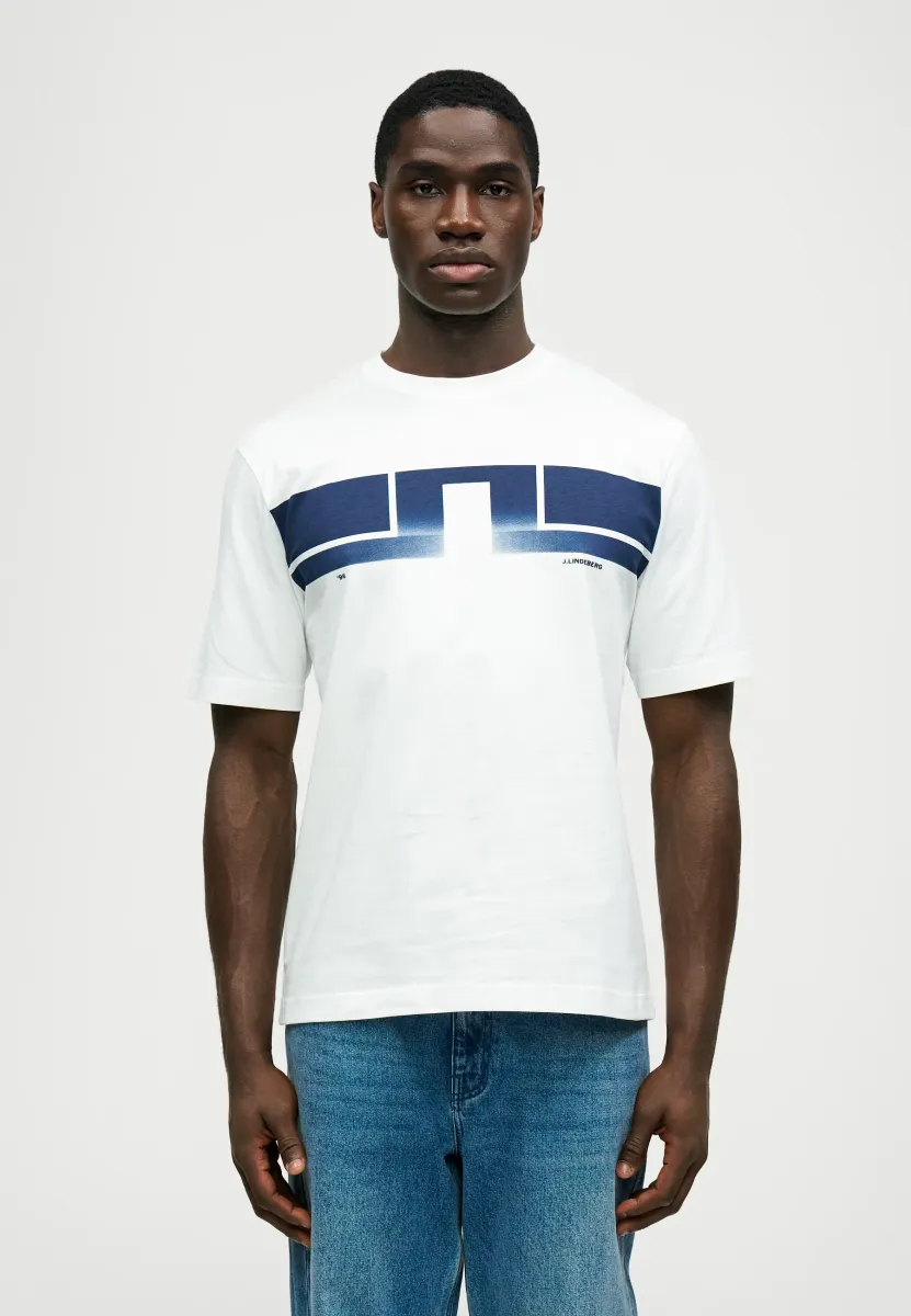 PARCIE LOGO TEE - T-Shirt print - white