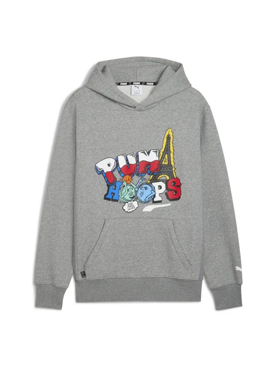 PARIS GRAPHIC - Kapuzenpullover - medium gray heather