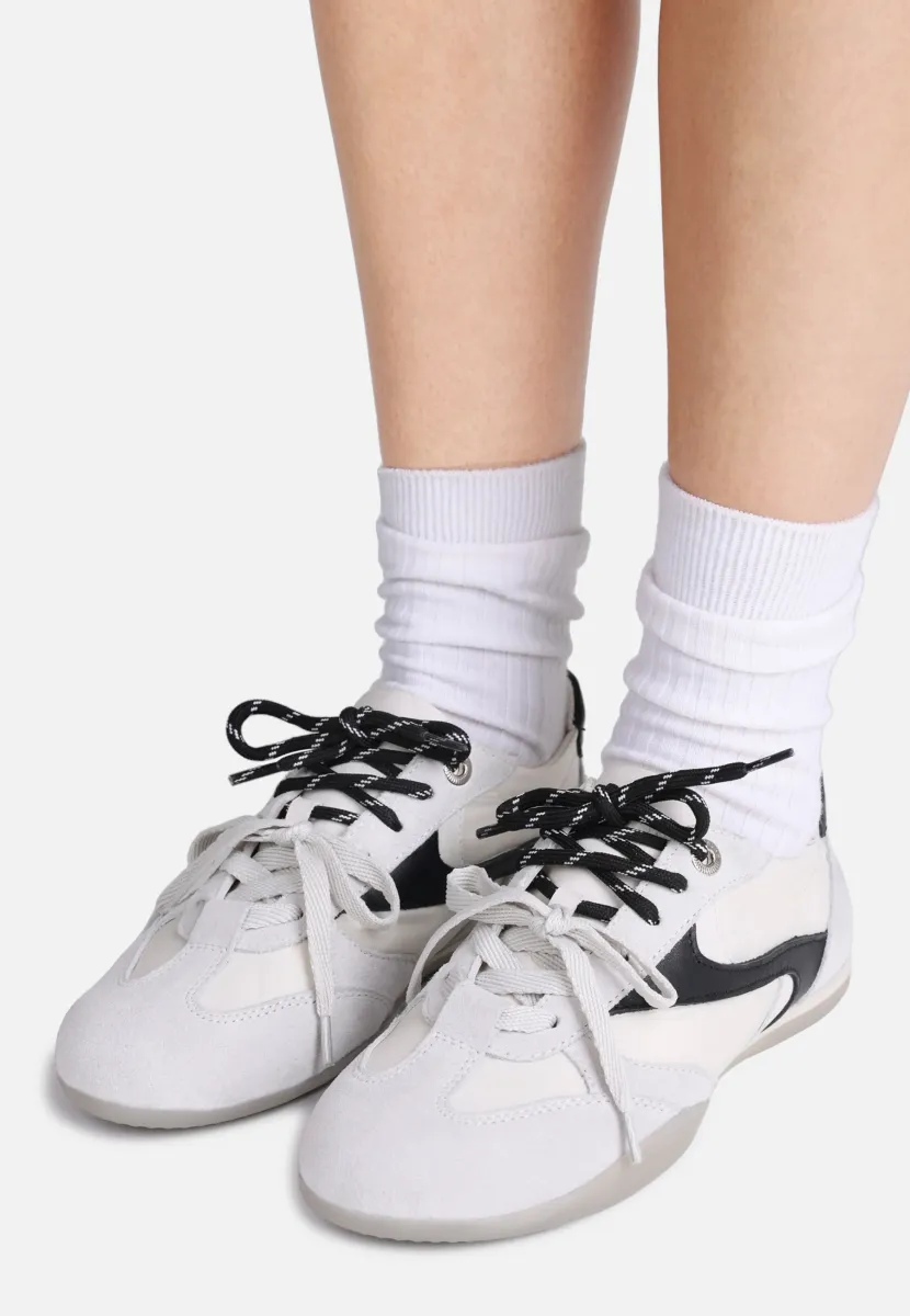 PARKERR - Sneaker low - off white/black