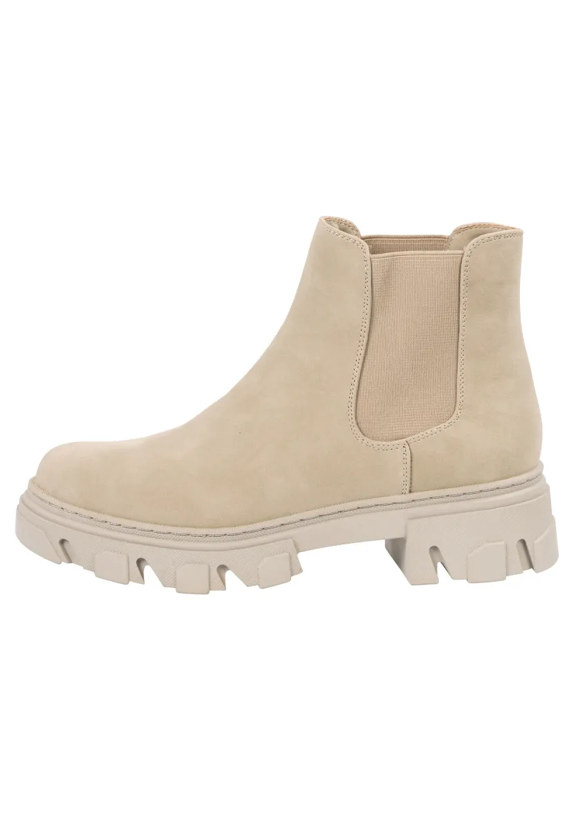 PAROS - Plateaustiefelette - beige