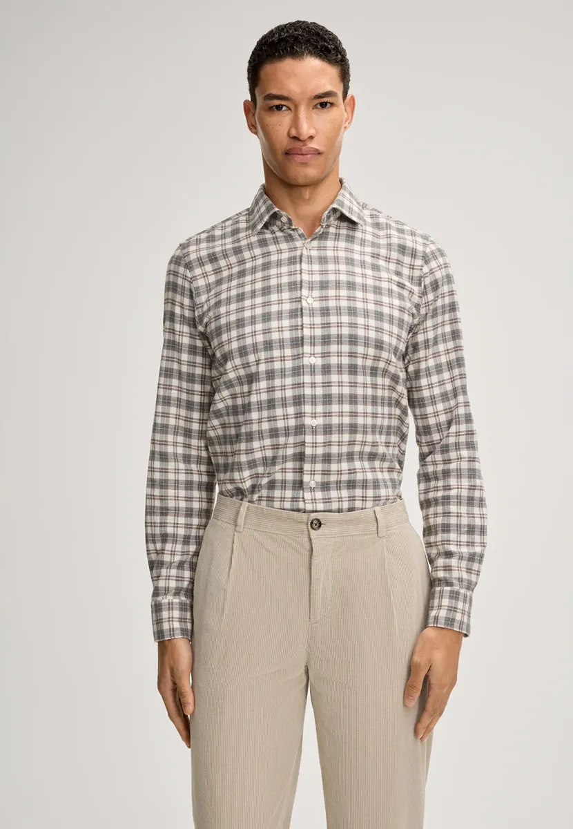 PARRIS - Hemd - braun/beige kariert