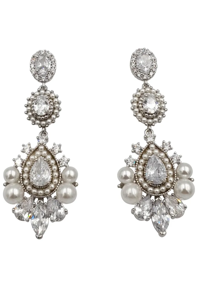 PARTY & EVENT - Ohrringe - weiß- und silberfarben