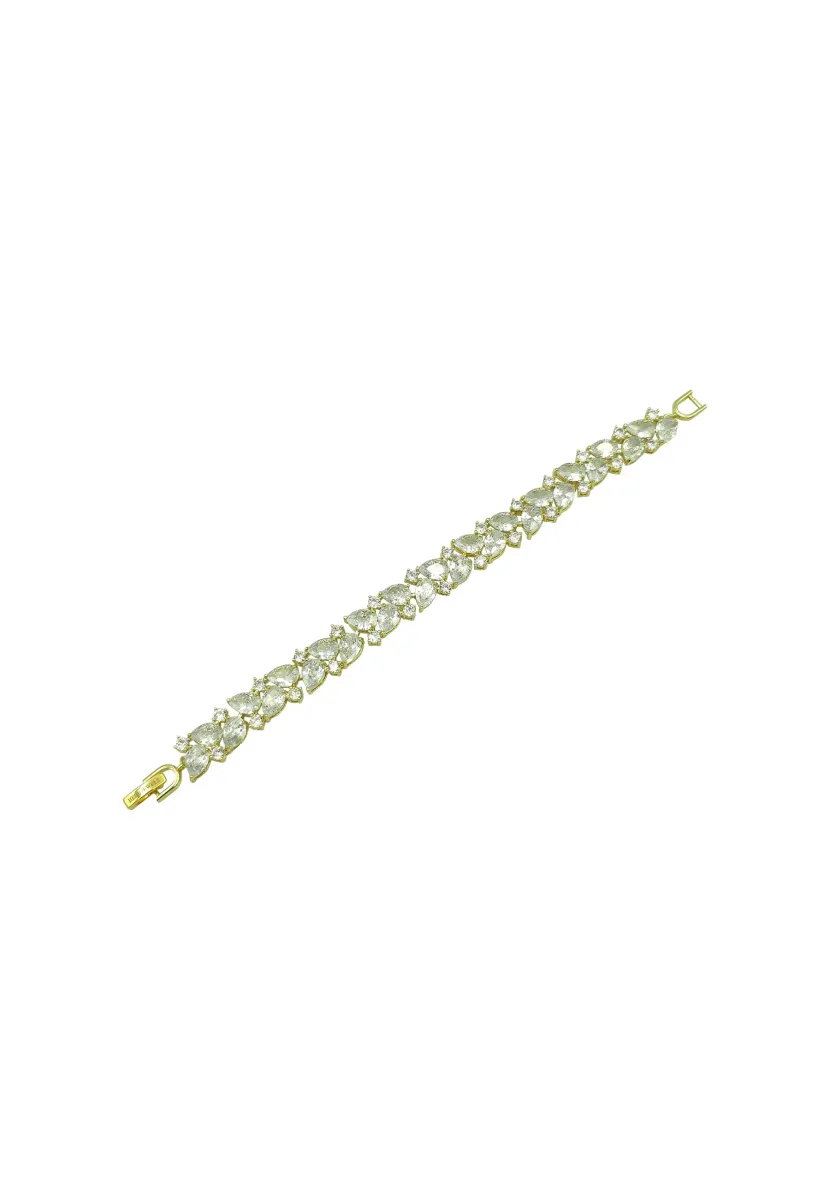 PARTY EVENT - Armband - weiss  gold-coloured