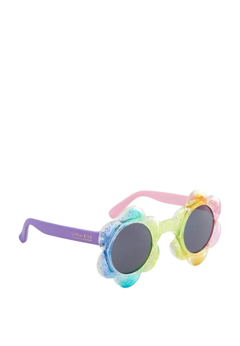 PASTEL RAINBOW GLITTER HEART - Sonnenbrille - multi