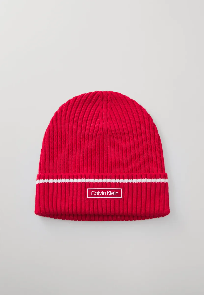 PATCH CHUNKY UNISEX - Mütze - berry sangria/brilliant white