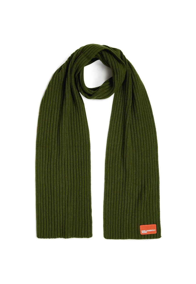 PATCH LOGO SCARF - Schal - forest night