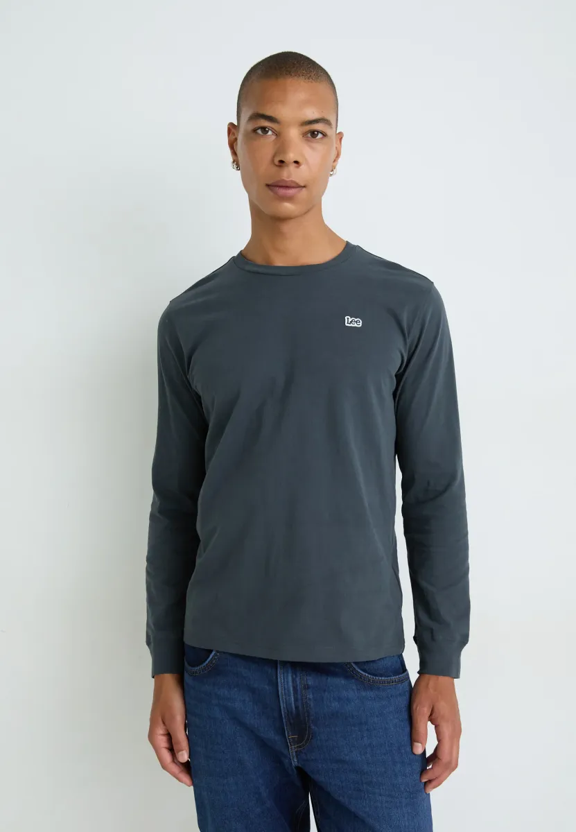 PATCH LOGO TEE - Langarmshirt - washed black