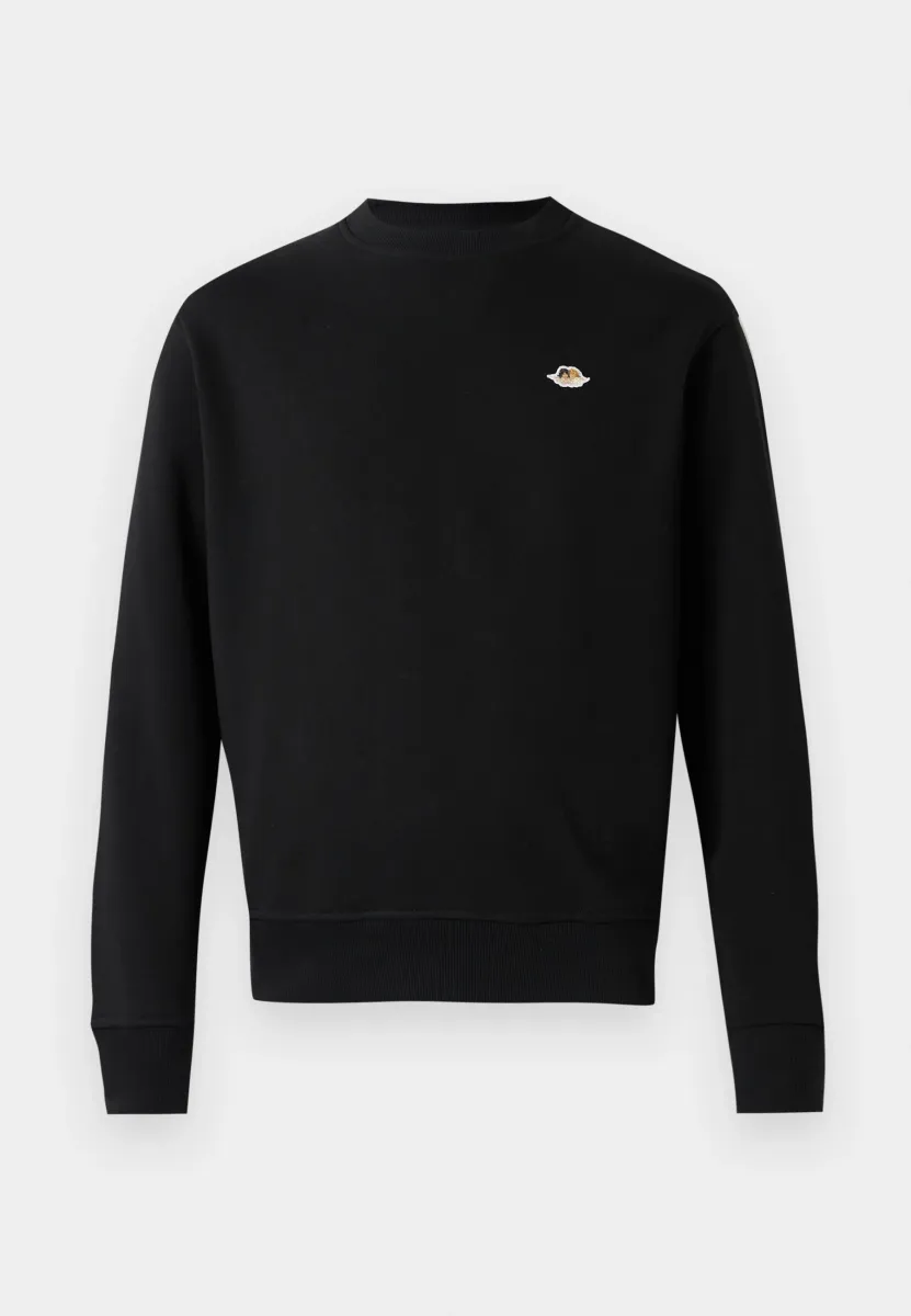 PATCH REGULAR FIT CREW NECK UNISEX - Sweatshirt - black