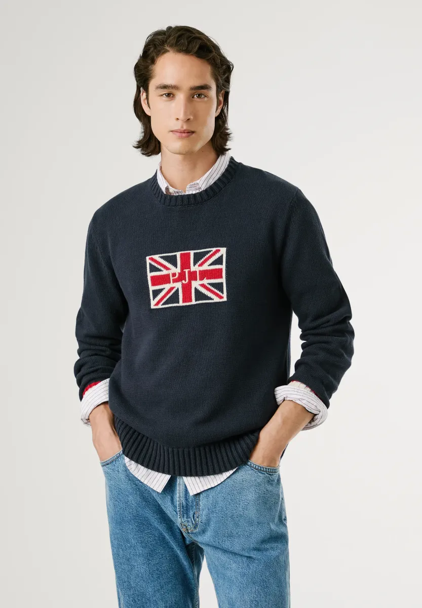 PATRICK - Strickpullover - dulwich blue