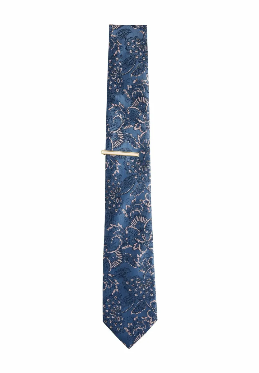 PATTERN SLIM - Krawatte - navy