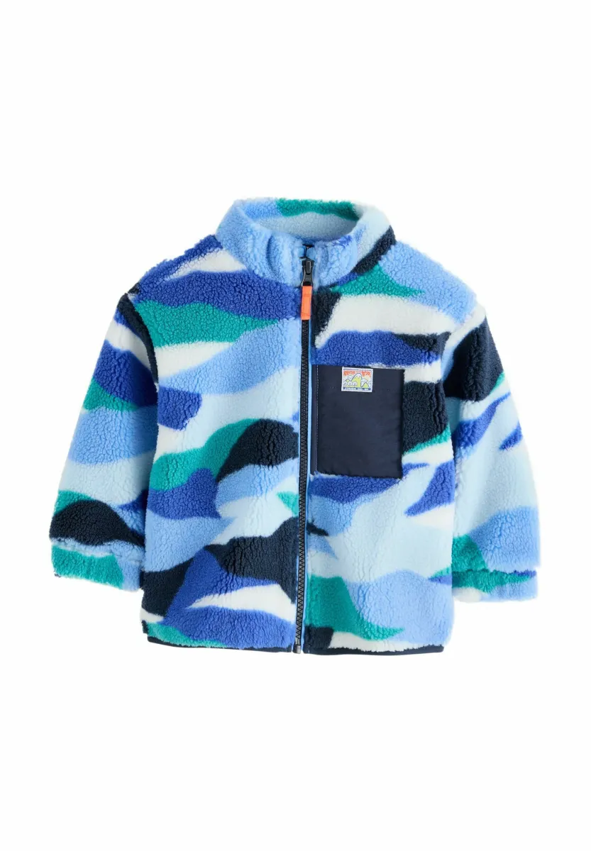 PATTERNED - Fleecepullover - blue/white