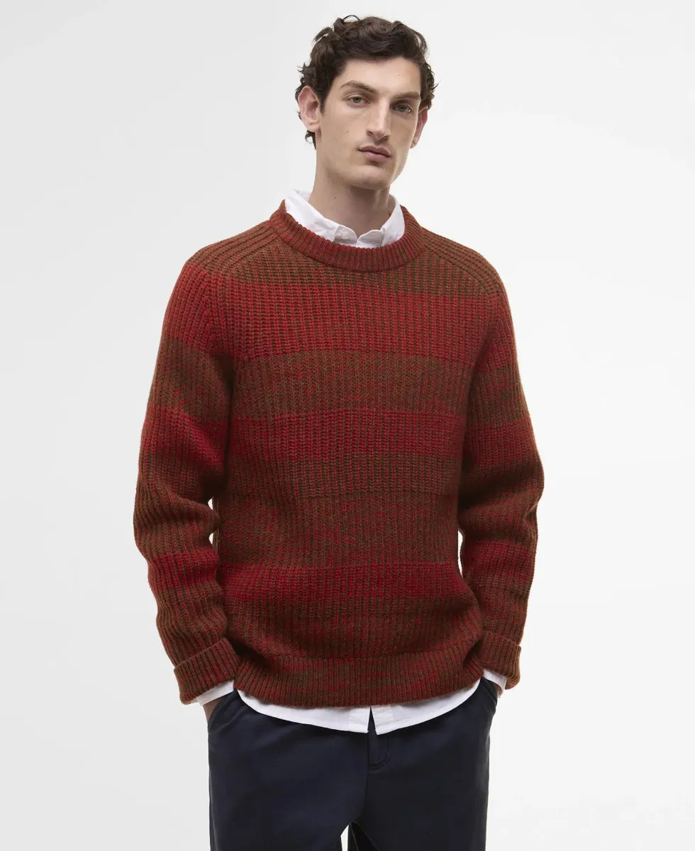 PAUL SMITH LOVES BARBOUR SADDLE CREW NECK JUMPER UNISEX - Strickpullover - rosette red