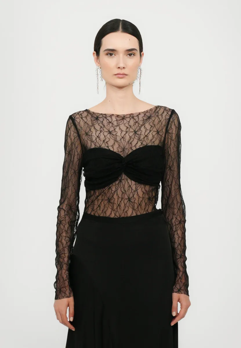 PAULA - Langarmshirt - black