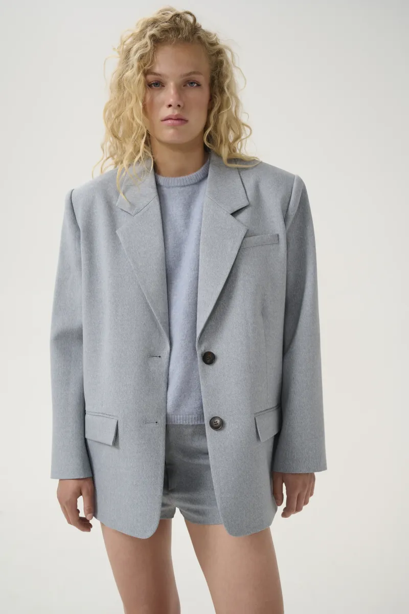 PAULIA - Blazer - greyblue melange
