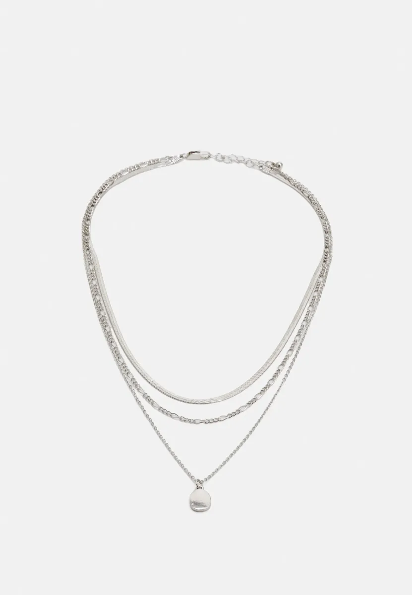 PCALVA COMBI NECKLACE - Halskette - silver-coloured