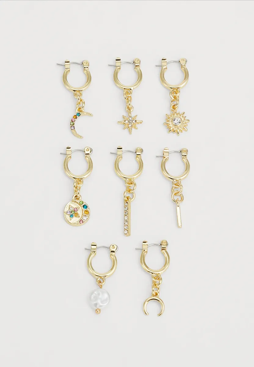 PCAMALY EARRINGS 4 PACK - Ohrringe - gold-coloured