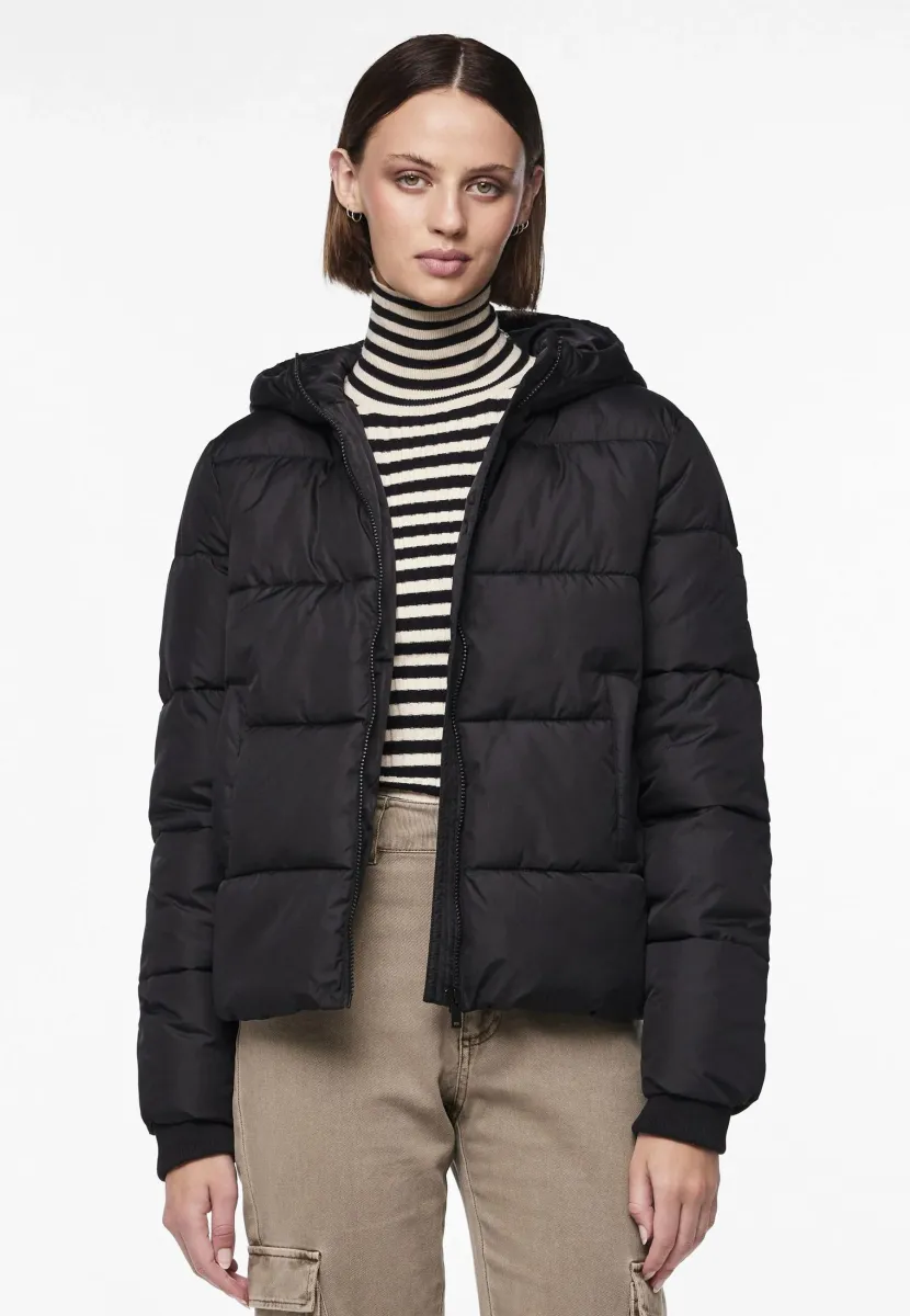 PCBEE NEW SHORT PUFFER - Winterjacke - black