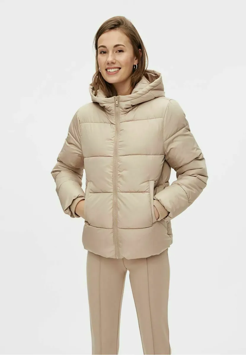 PCBEE NEW SHORT PUFFER - Winterjacke - silver mink