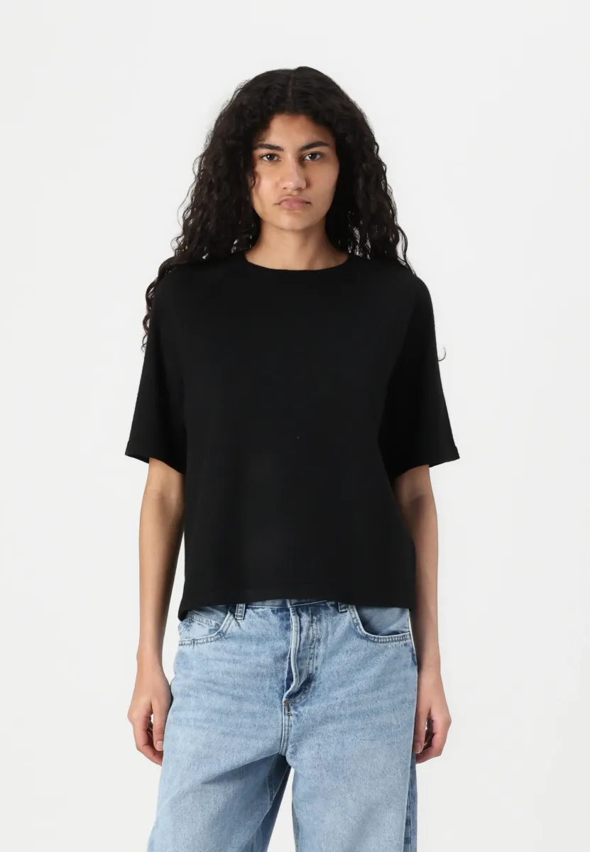 PCBREE O NECK  - Strickpullover - black