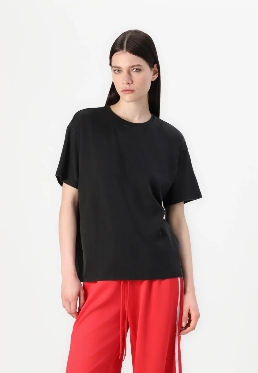 PCELOISE WASHED TEE  - T-Shirt basic - black