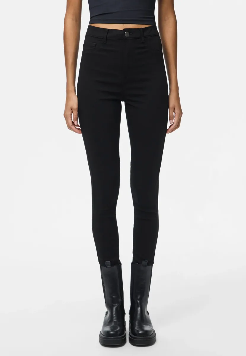 PCHIGH NOOS - Jeggings - black