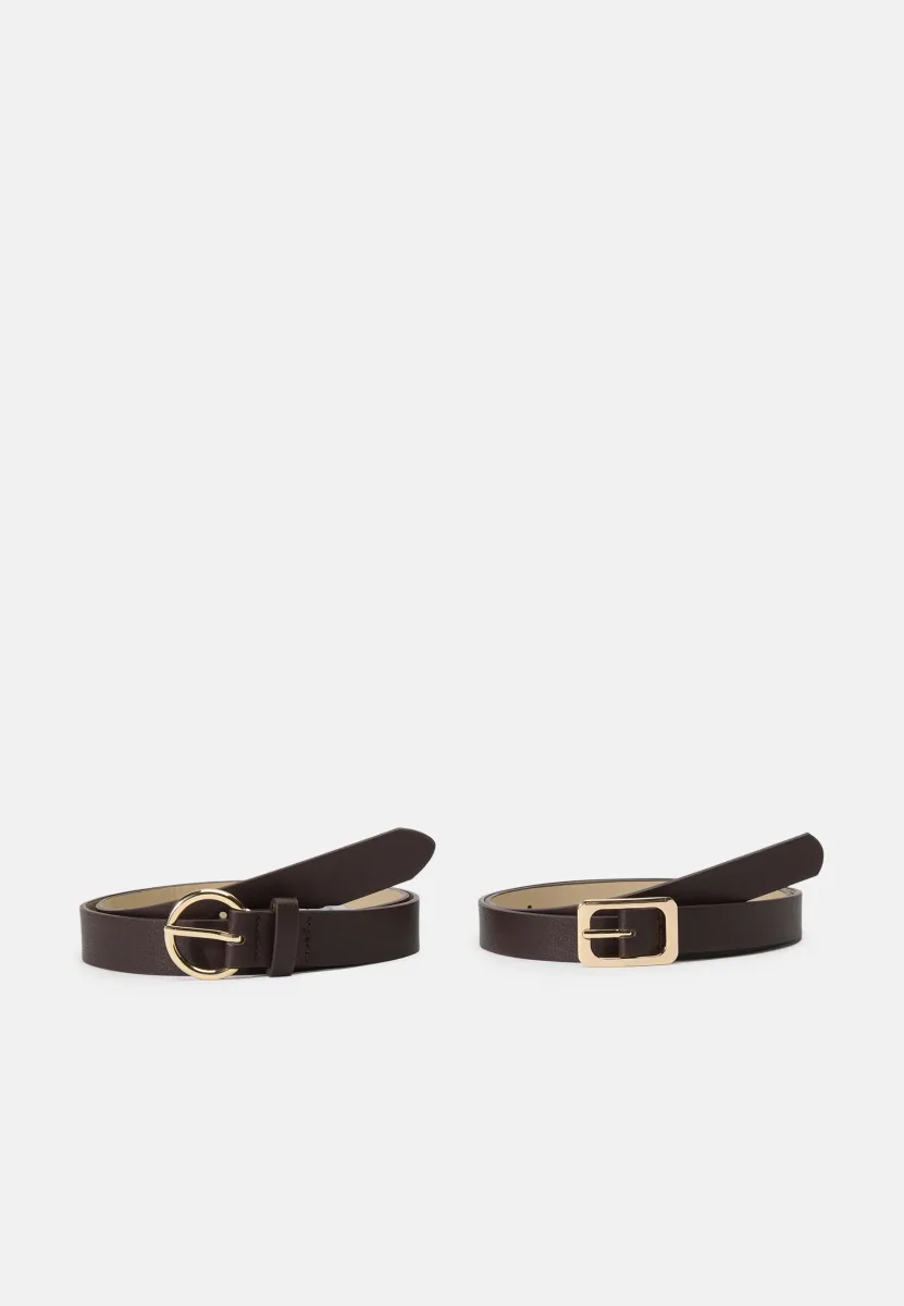 PCJILANE BELT 2 PACK - Gürtel - hot fudge