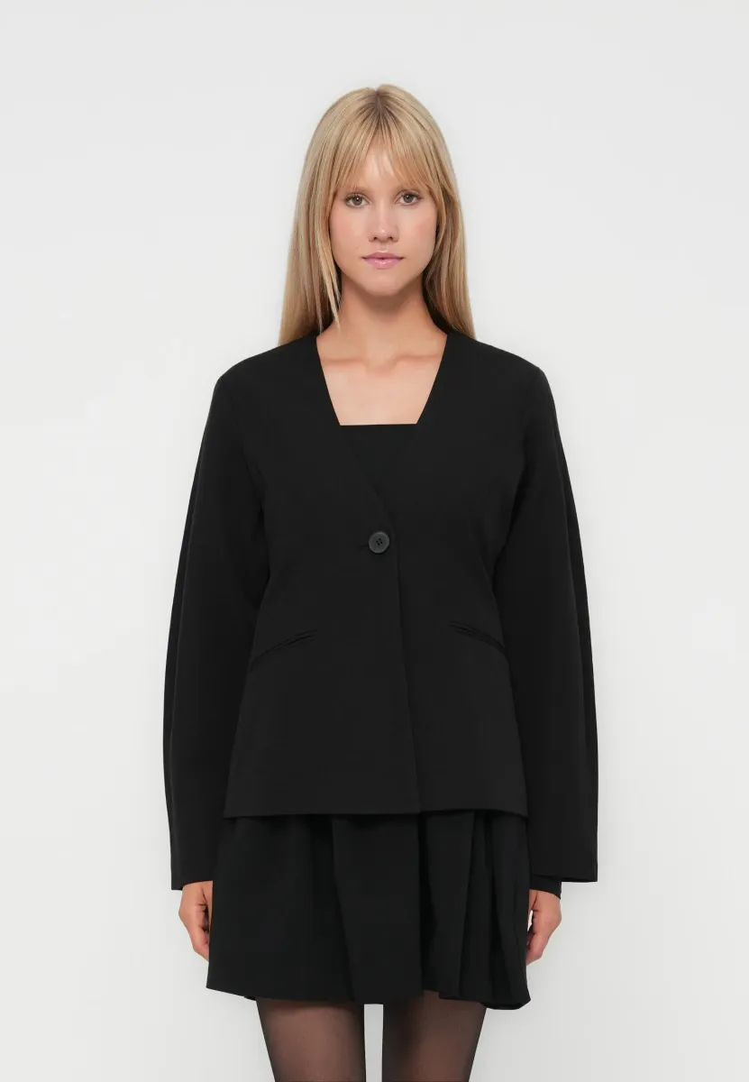 PCKAMIL FITTED - Blazer - black