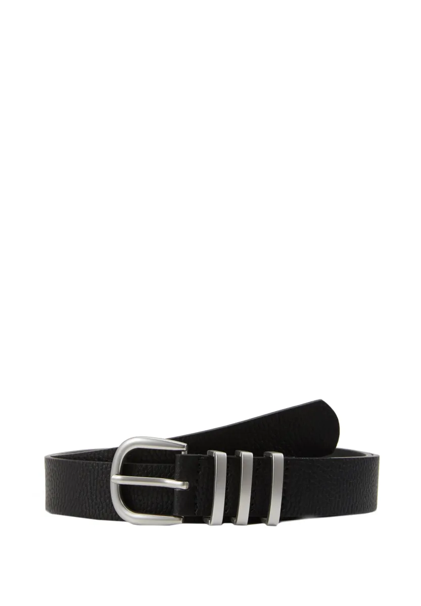 PCLEA BELT - Gürtel - black/silver