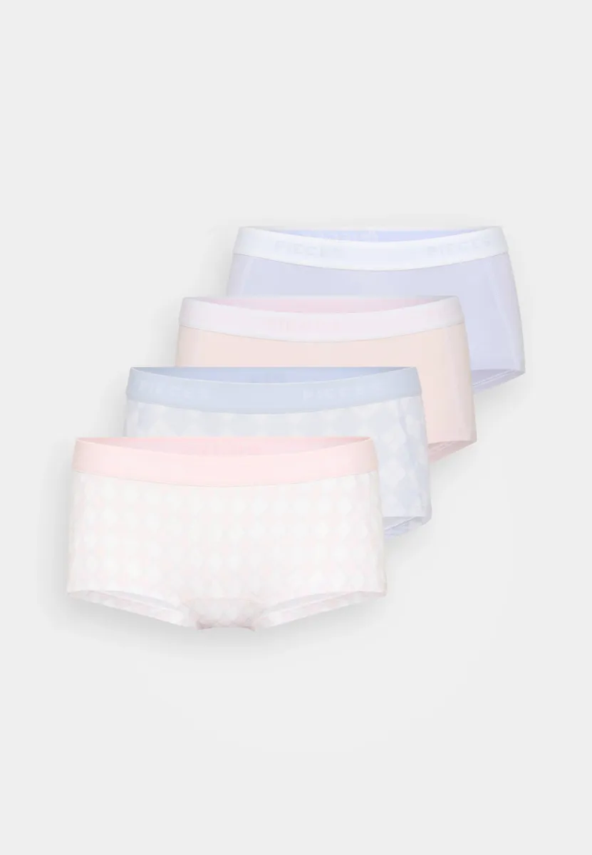 PCLOGO LADY 4 PACK - Panties - xenon blue