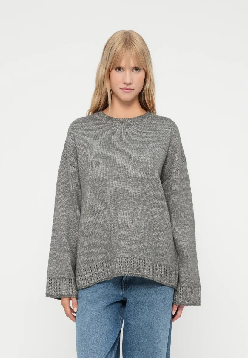 PCORLY O-NECK OVERSIZE - Strickpullover - december sky