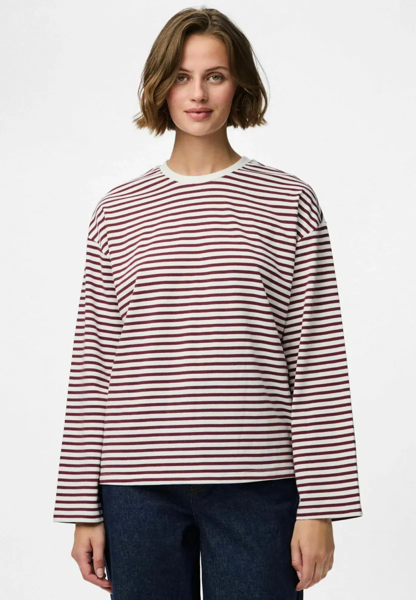 PCSADIE LS - Langarmshirt - cloud dancer