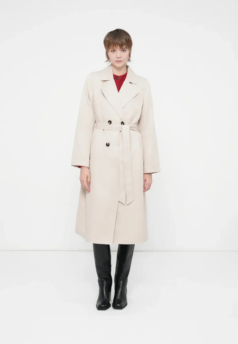 PCSCARLETT - Trenchcoat - off-white