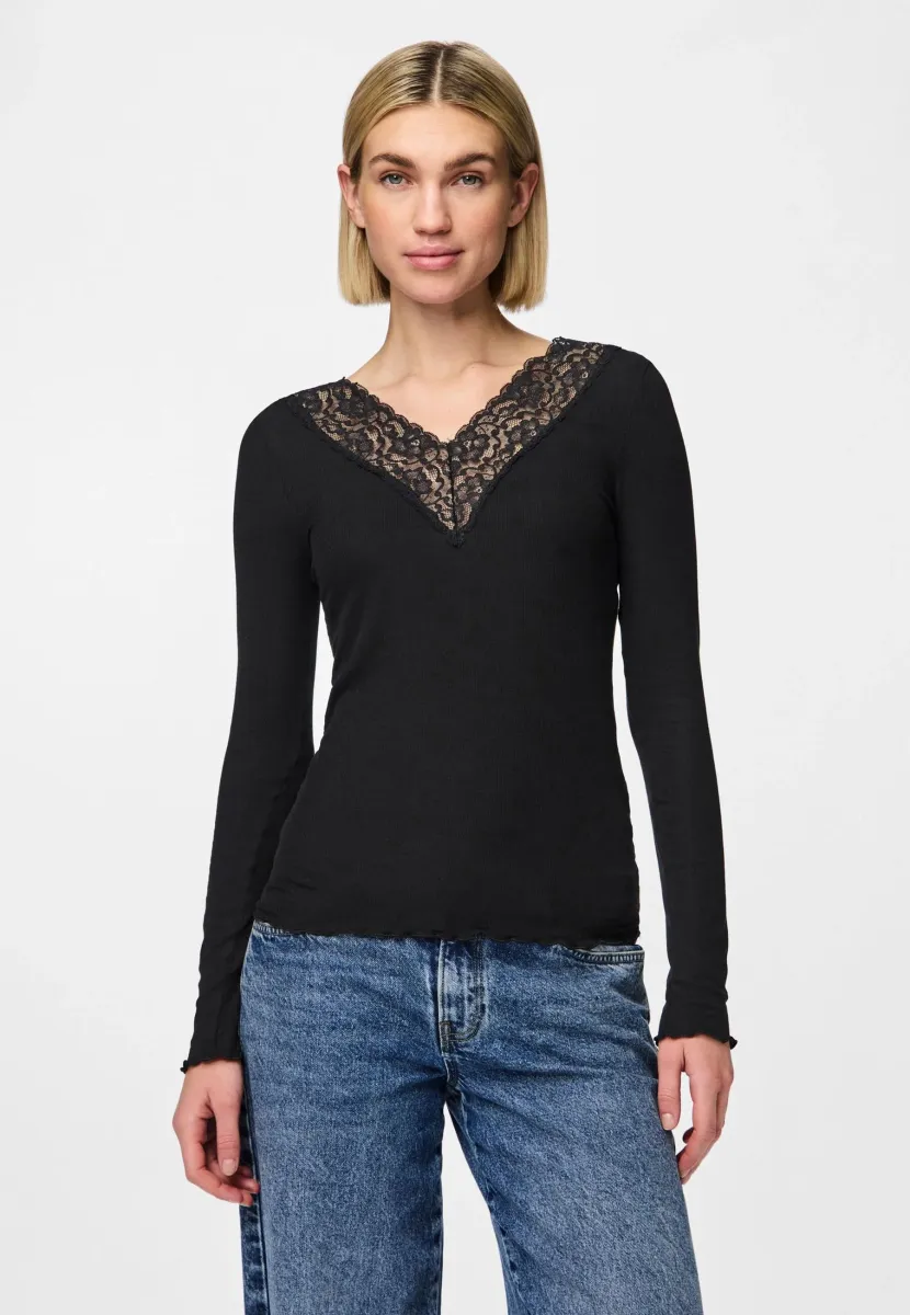 PCSIRI - Langarmshirt - black