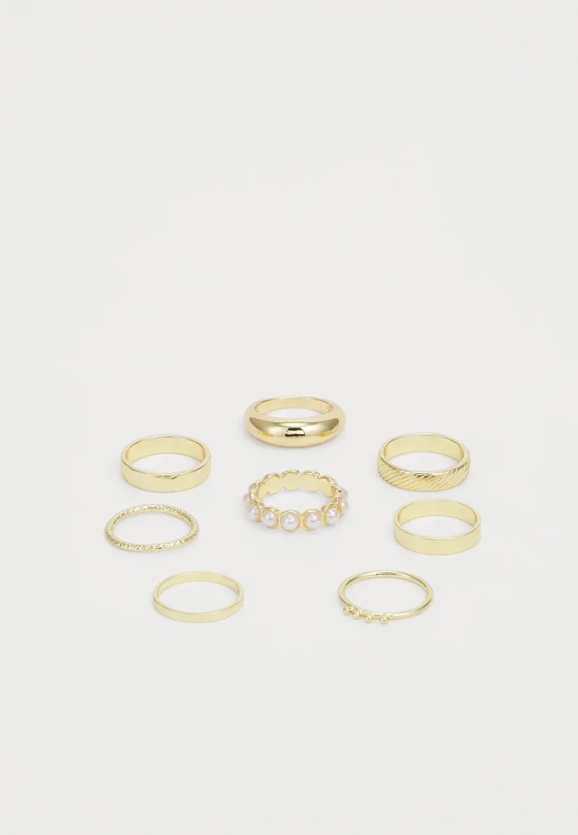 PCTILLE 8 PACK - Ring - gold-coloured