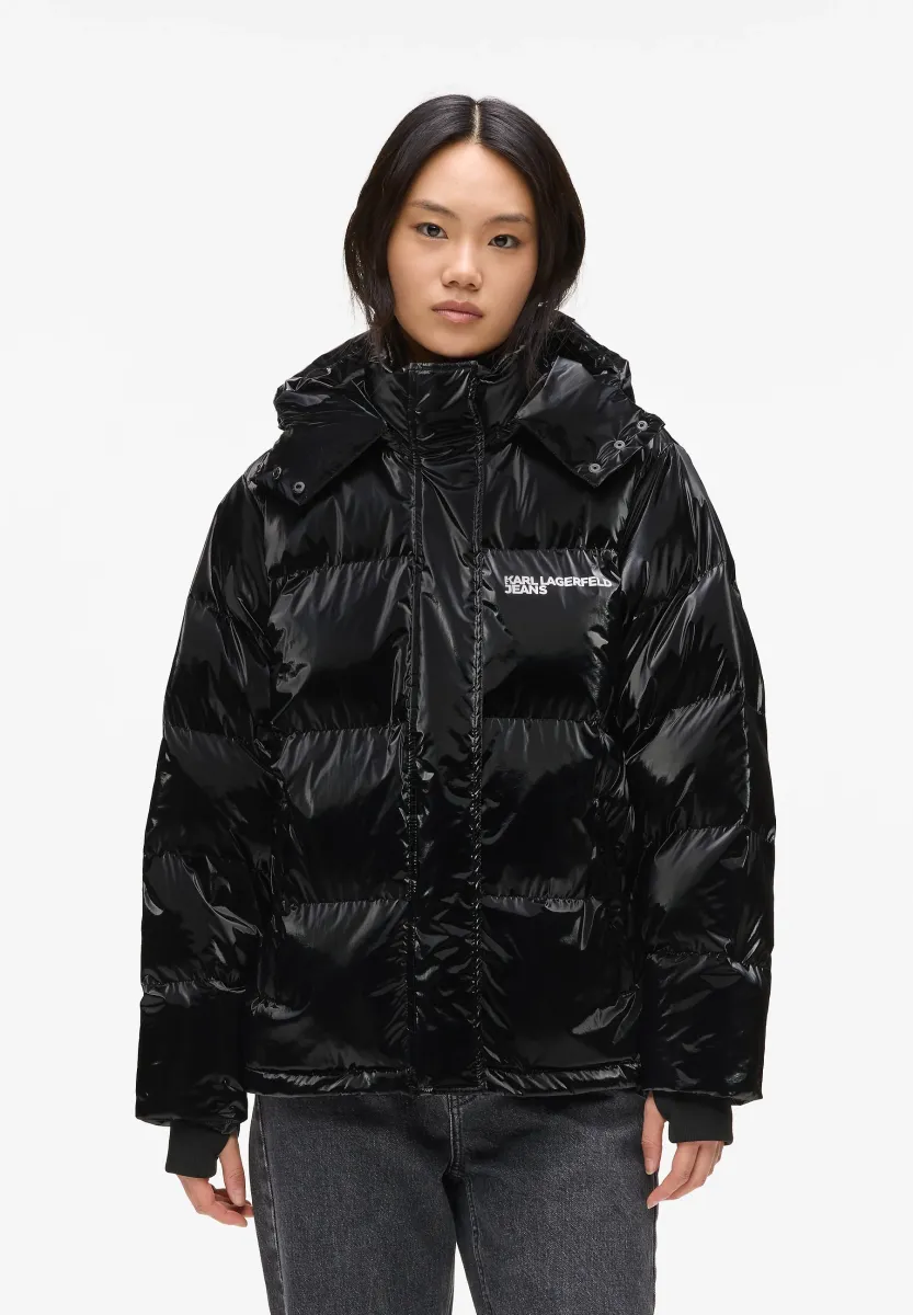 PEARLIZED PUFFER - Winterjacke - black