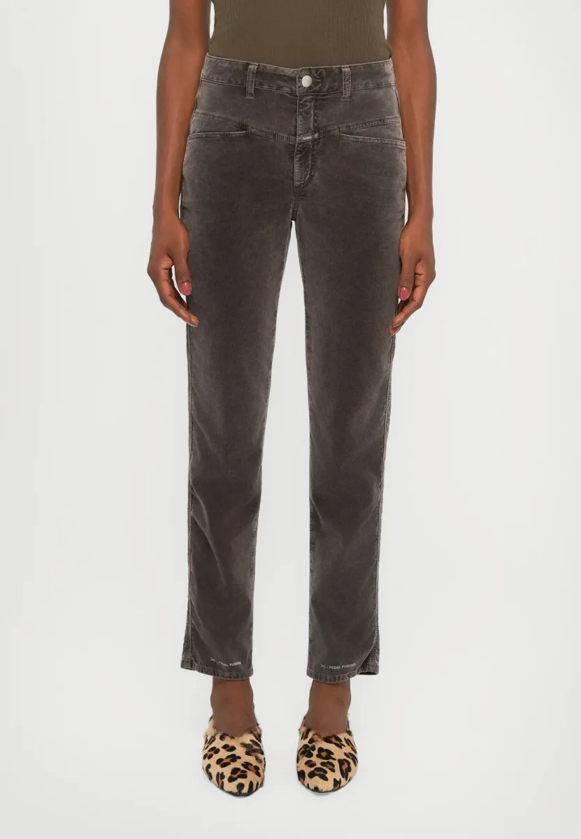 PEDAL PUSHER - Jeans Slim Fit - marsh green