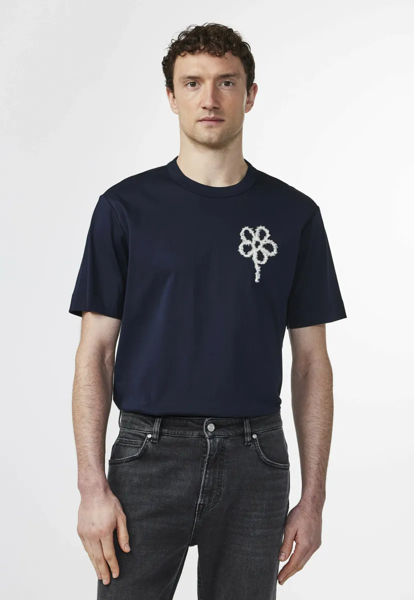 PEDRO - T-Shirt print - navy blue