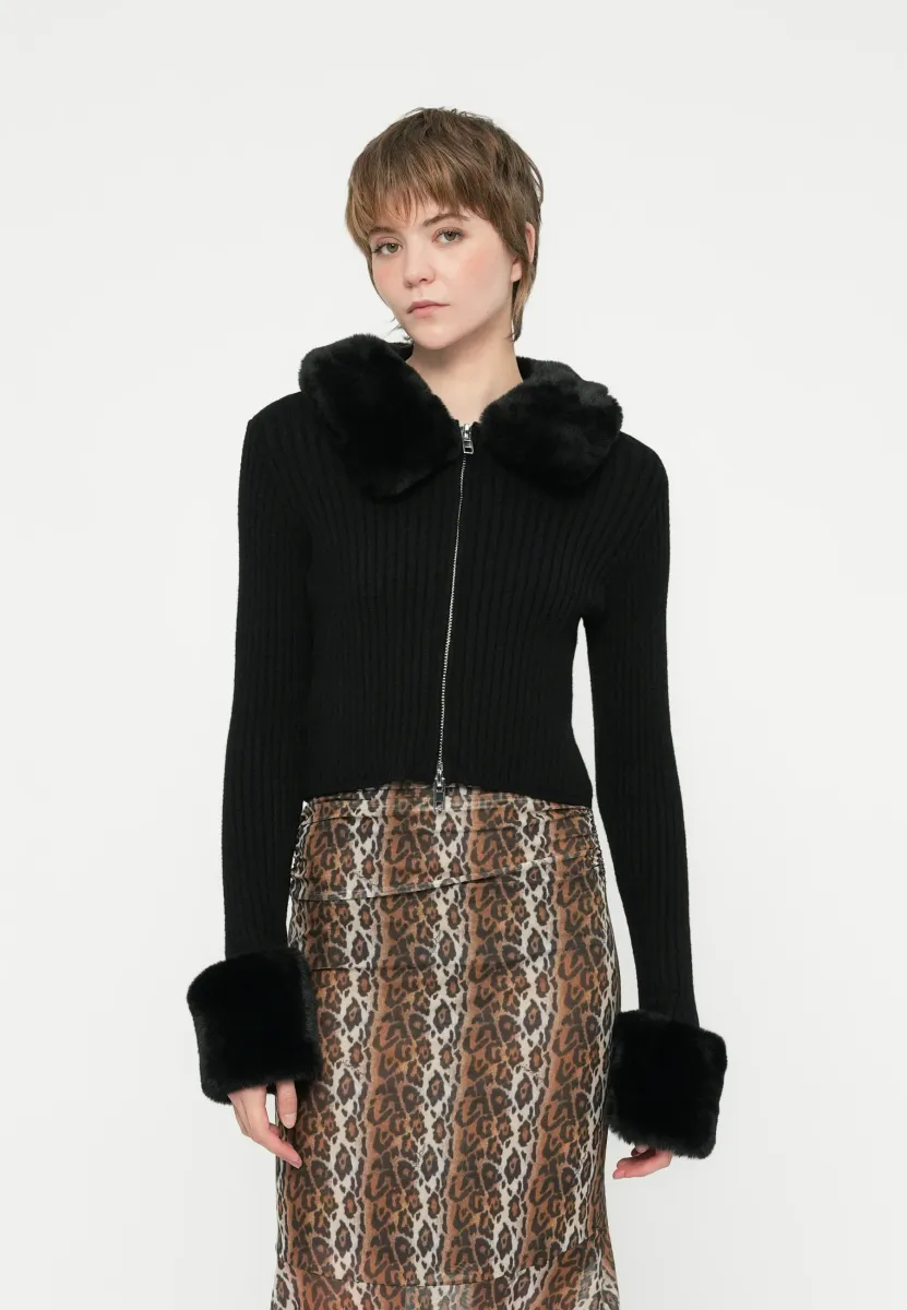 PEGGY CARDIGAN - Strickjacke - sable