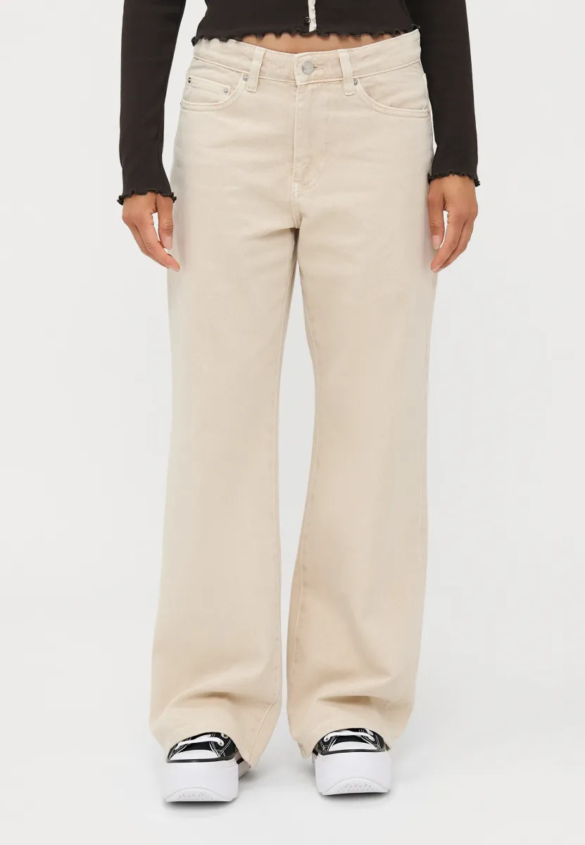 PERFECT - Wide Leg - oat yellow