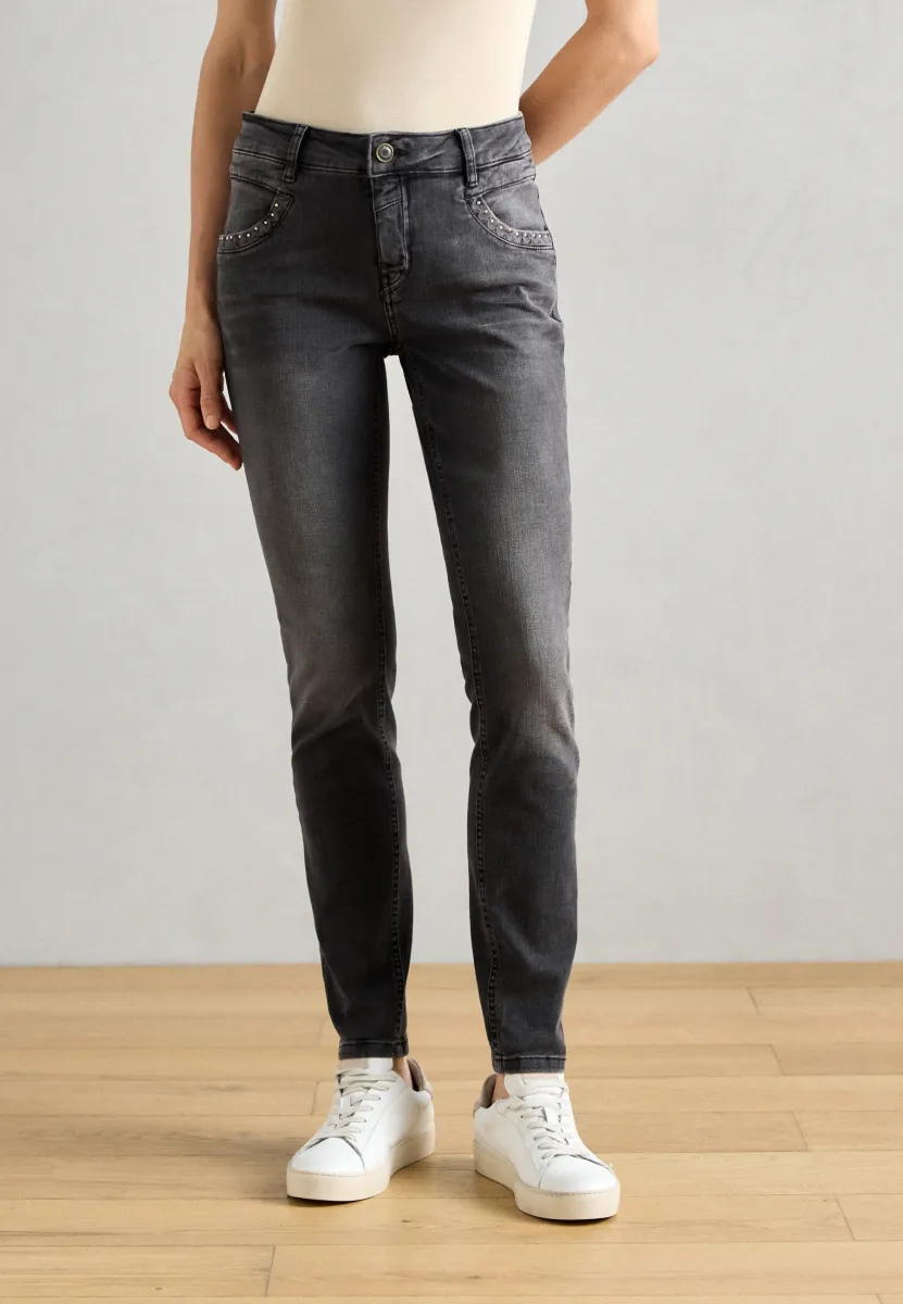 PERLA - Jeans Slim Fit - grey