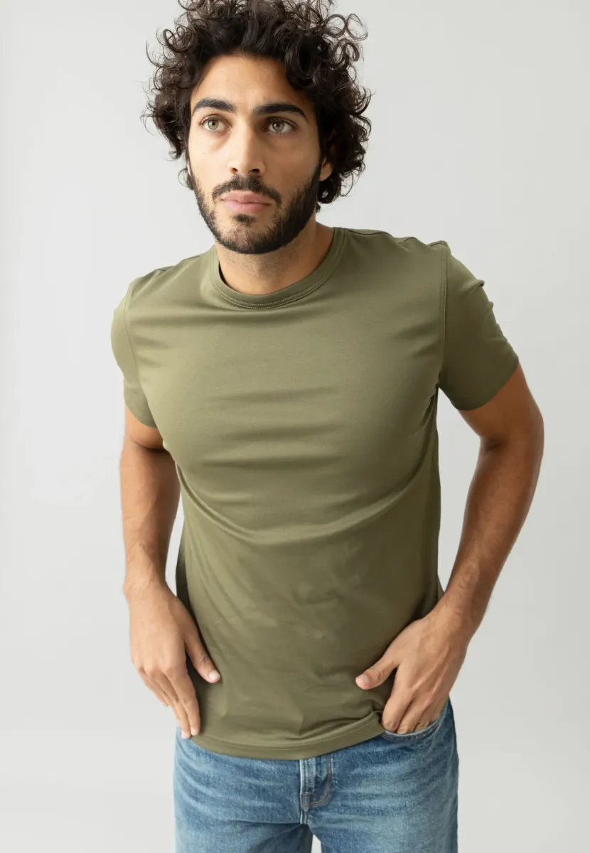PERRY - T-Shirt basic - army